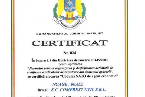 Certificat MAPN